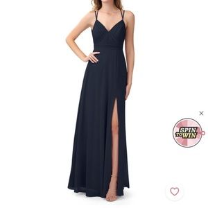 Navy Azazie Bridesmaid Dress - Worn Once